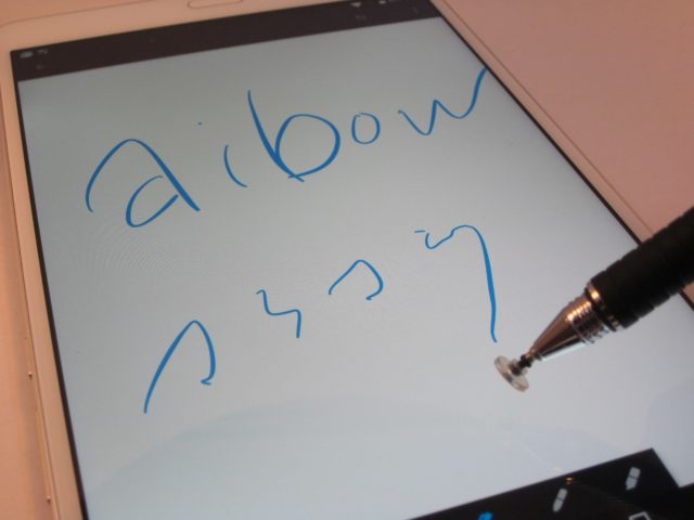 【aibow 電子ペン】ディスクタイプで書く